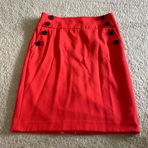 LOFT red pencil skirt